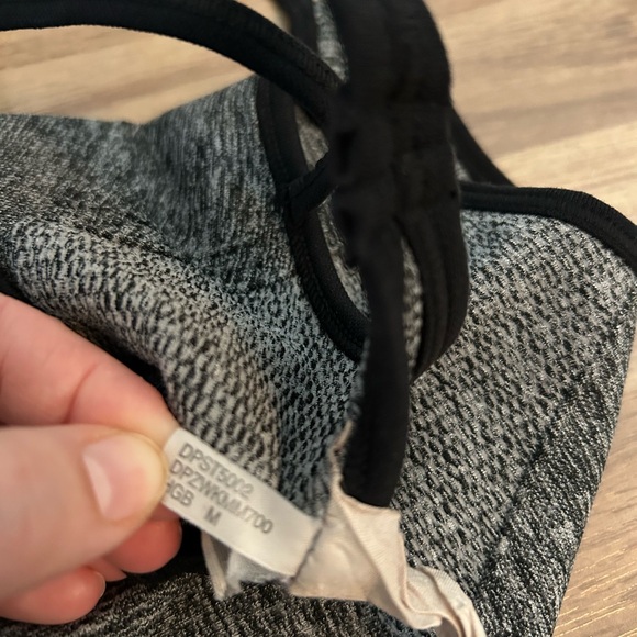DKNY - Medium grey and black sports bra - Picture 3 of 5